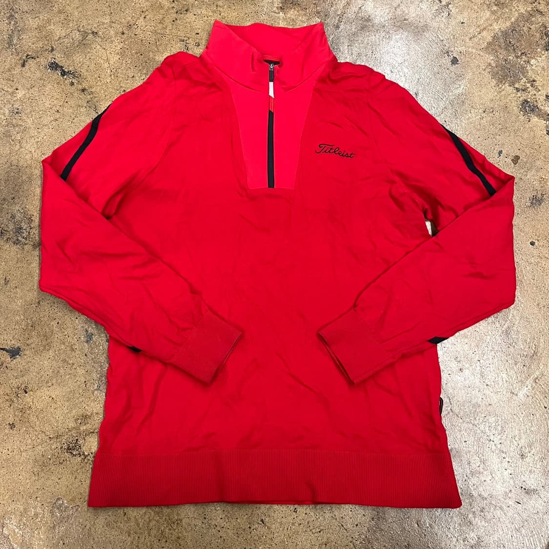 [정품/XL] 타이틀리스트 레드 하프넥 골프웨어 b19 상품이미지2