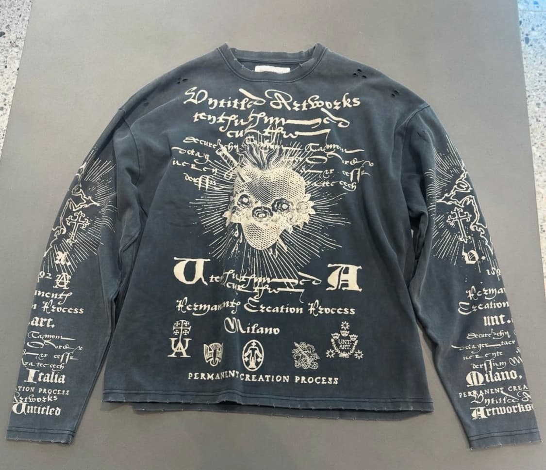 [L] 언타이틀드 아트웍스 티셔츠 상품이미지2