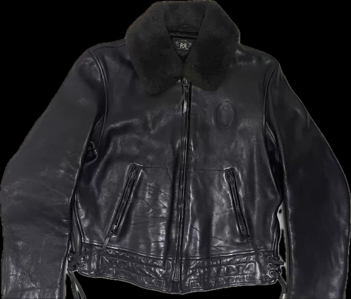 RRL Policeman leather jacket. m,s 상품이미지1