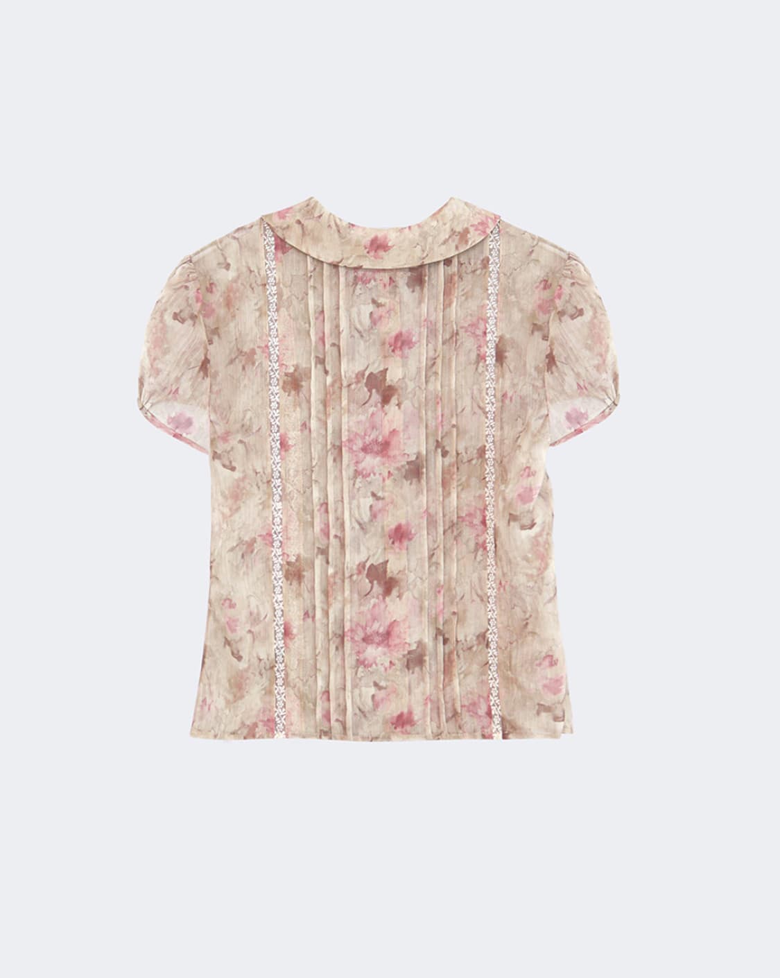 나비버스 블라우스  Flower Lace Blouse_pink 상품이미지2