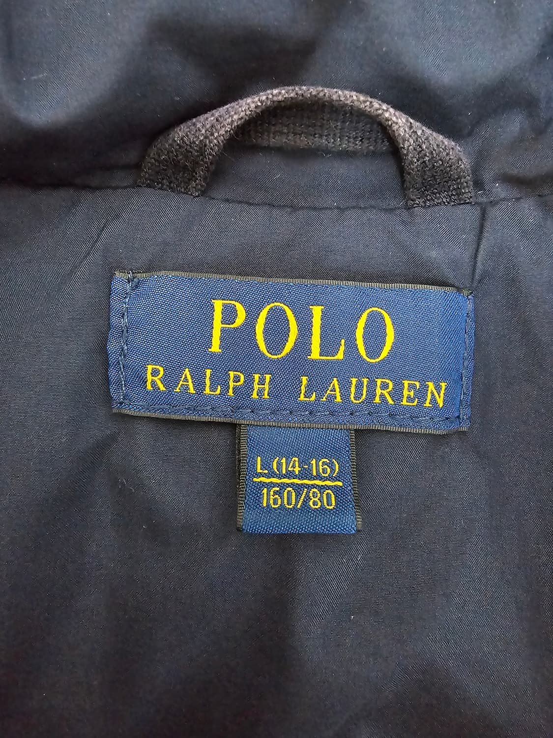 폴로 랄프로렌 네이비 퀼팅 자켓 주니어 L 여성 S 상품이미지3