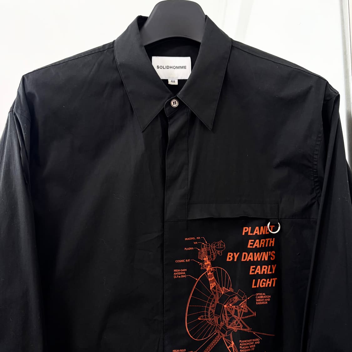 솔리드옴므 패치워크 셔츠 상품이미지6