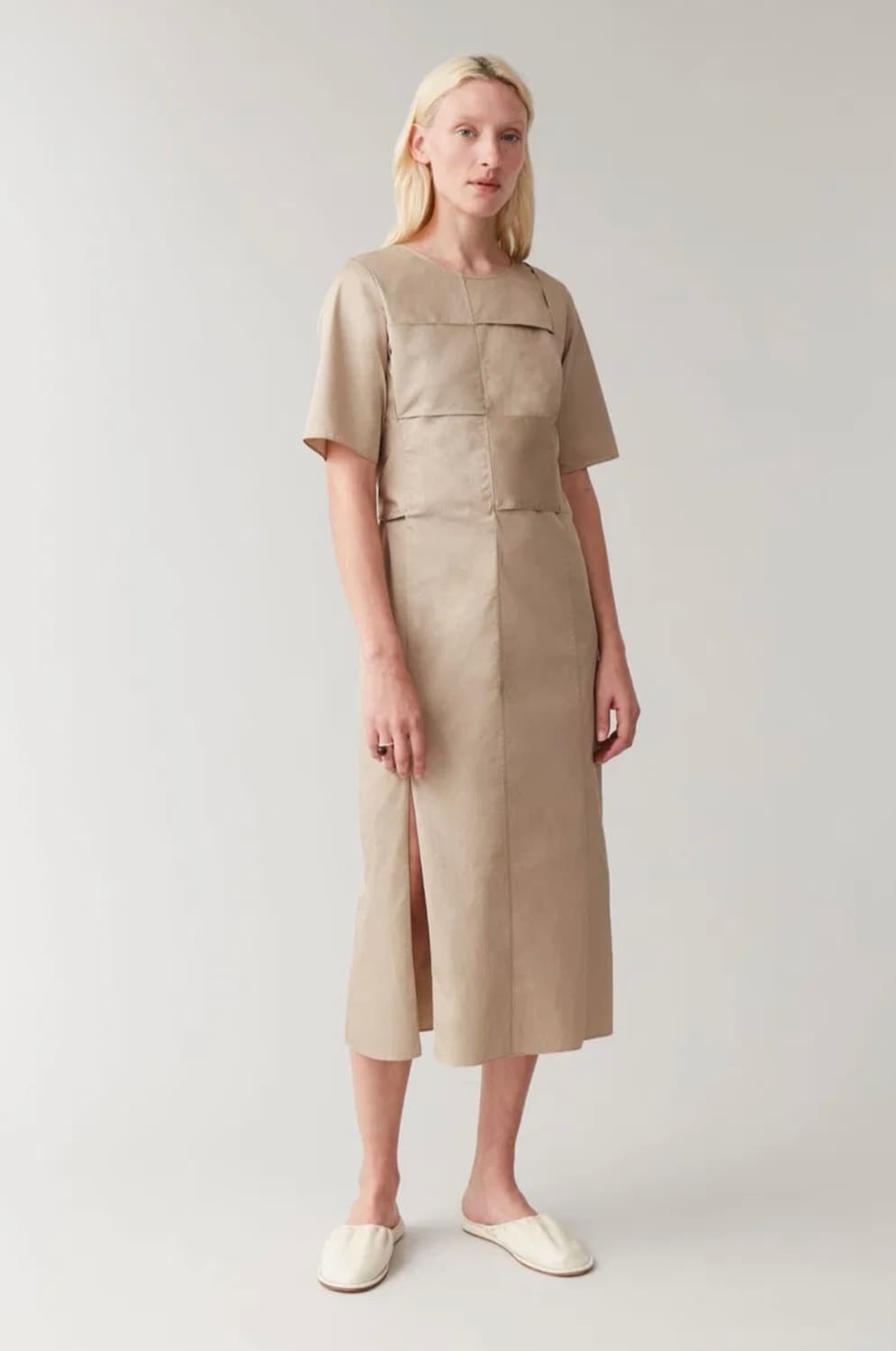 코스 우븐 패널 코튼 드레스 34사이즈 상품이미지5