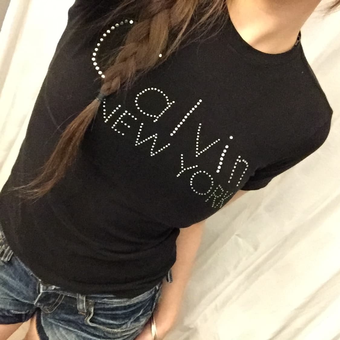 Calvin klein 캘빈클라인 딱붙핏 핫픽스 반팔티 상품이미지2
