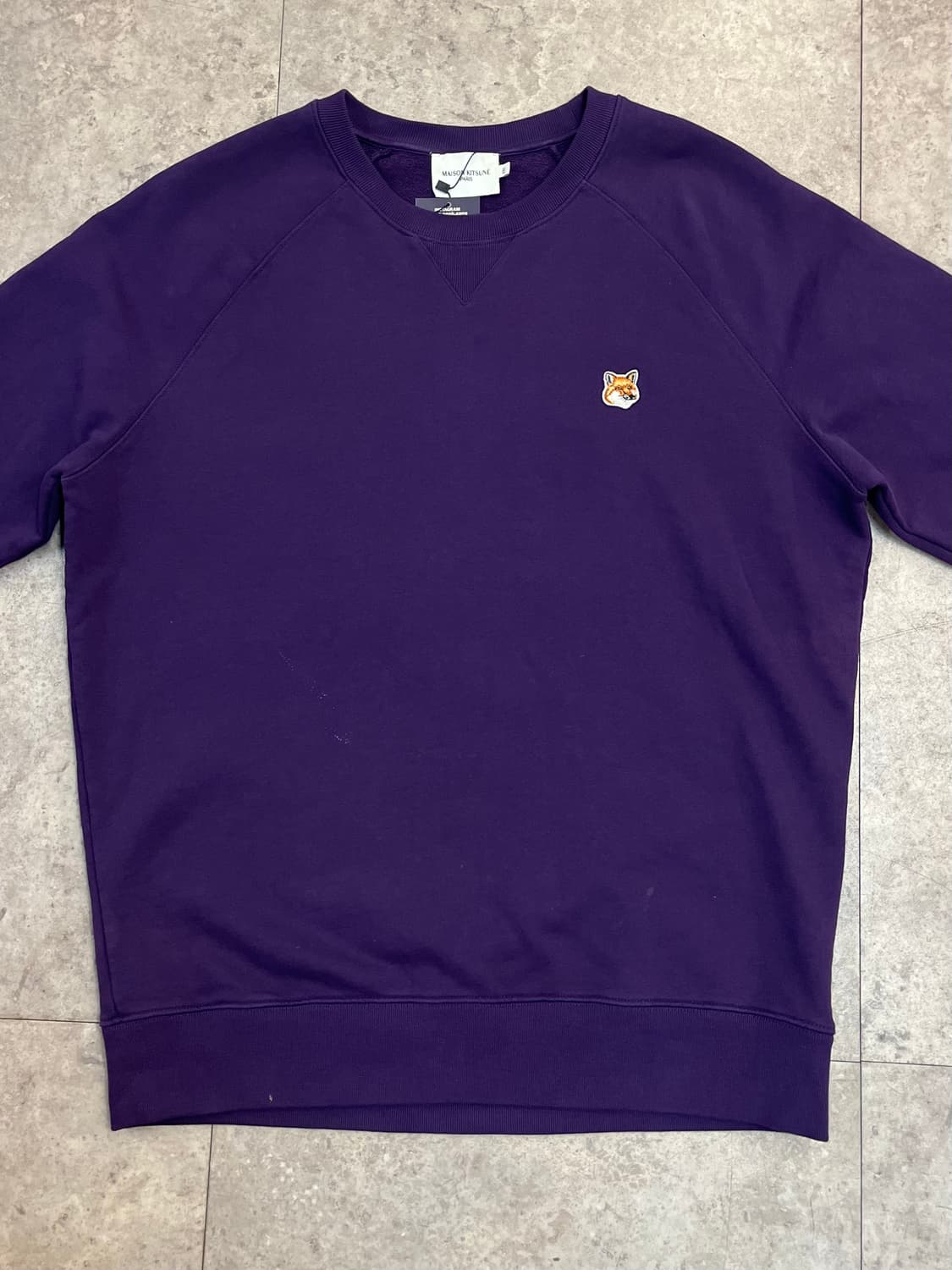 메종키츠네 맨투맨 퍼플 2XL #csz2658 상품이미지5