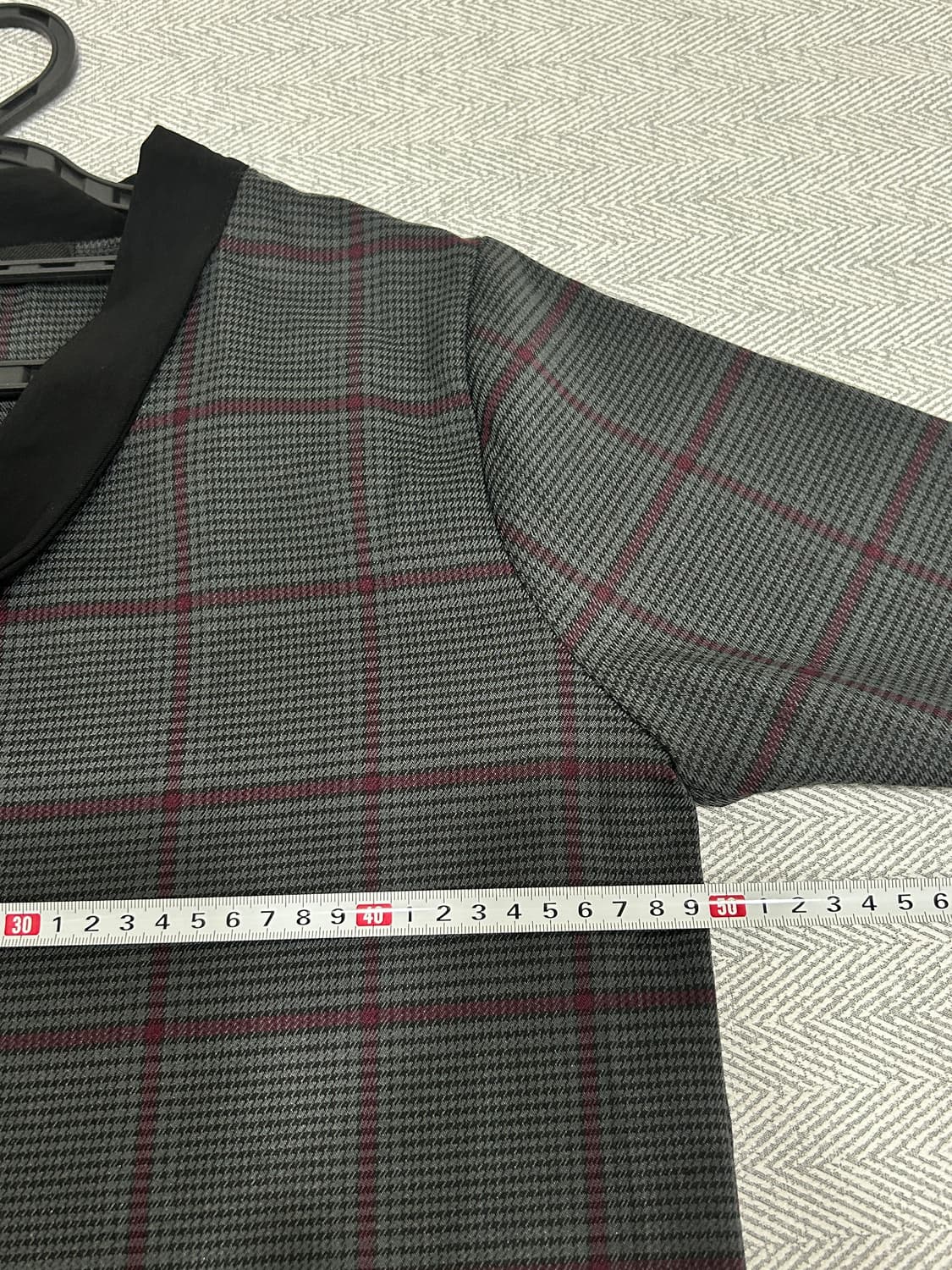 [55] 온앤온 On&On 체크 언발란스 리본 카라 원피스 00사이즈 상품이미지7