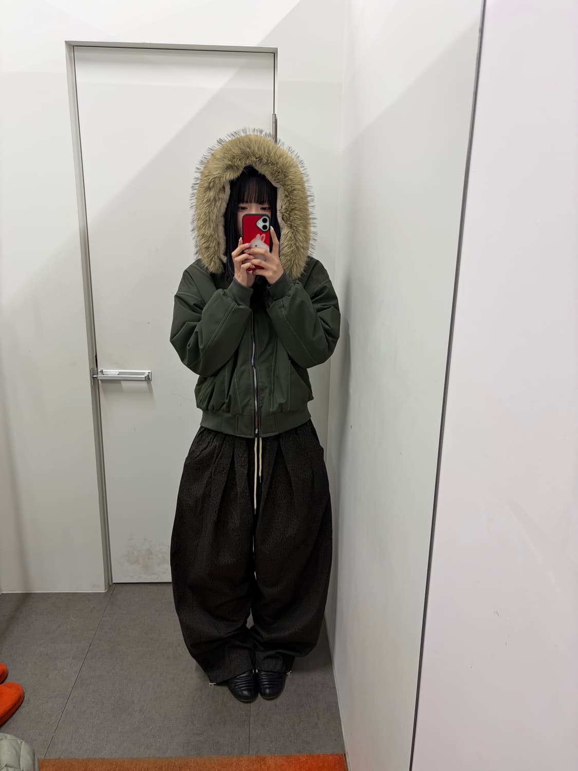 레오파드 스트링 벌룬팬츠 ( 카키 ) 상품이미지6