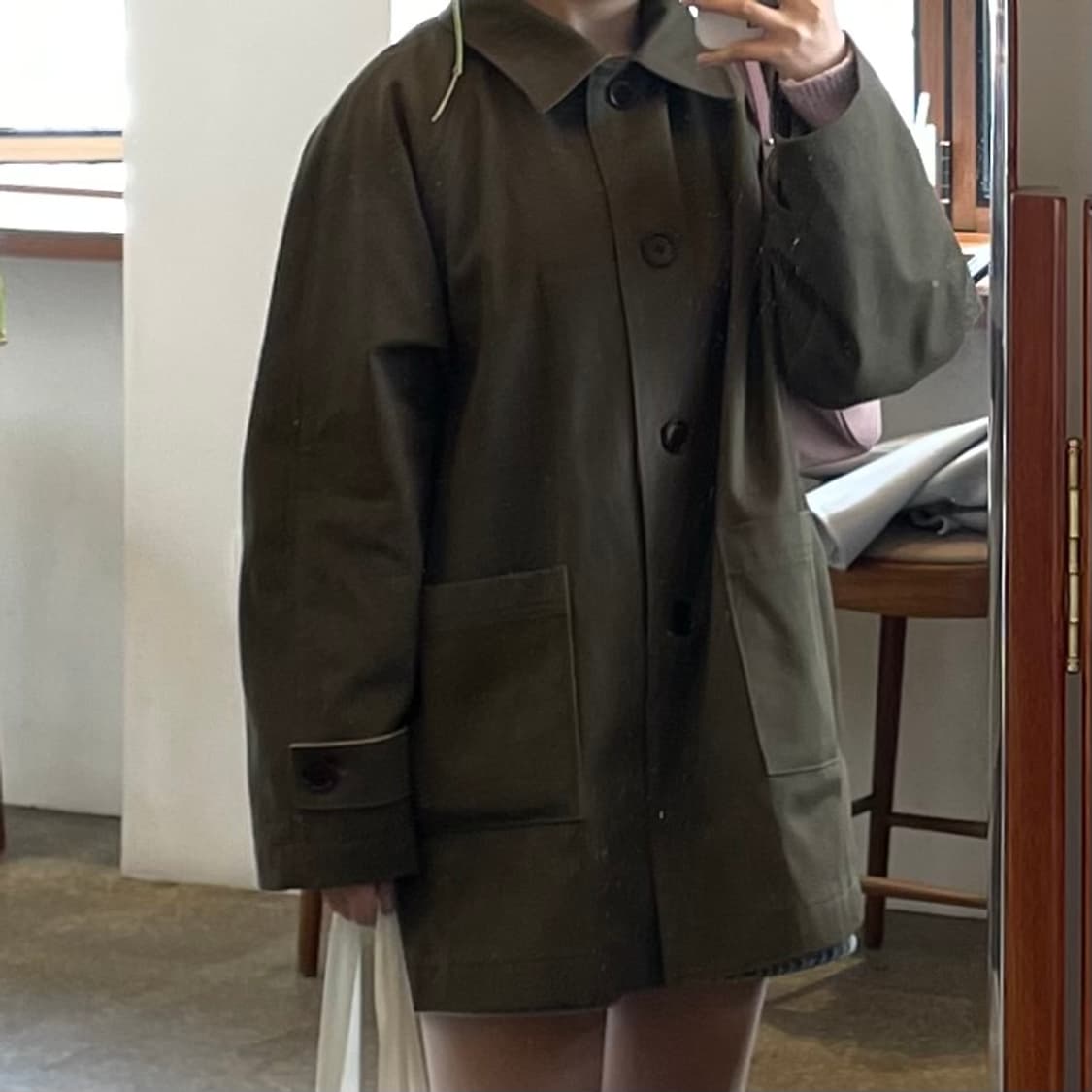 Sienne 코튼재킷 카키 상품이미지5