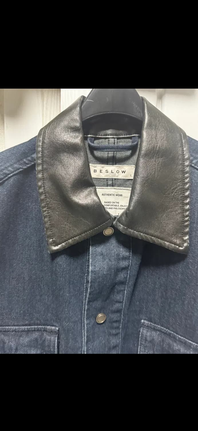 무료배송) 비슬로우 워시드 데님 멀티 포켓 워크자켓 인디고 L size 상품이미지2