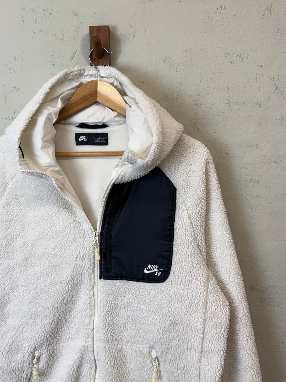 나이키SB 원포켓 테크 양털 후리스 화이트 상품이미지3