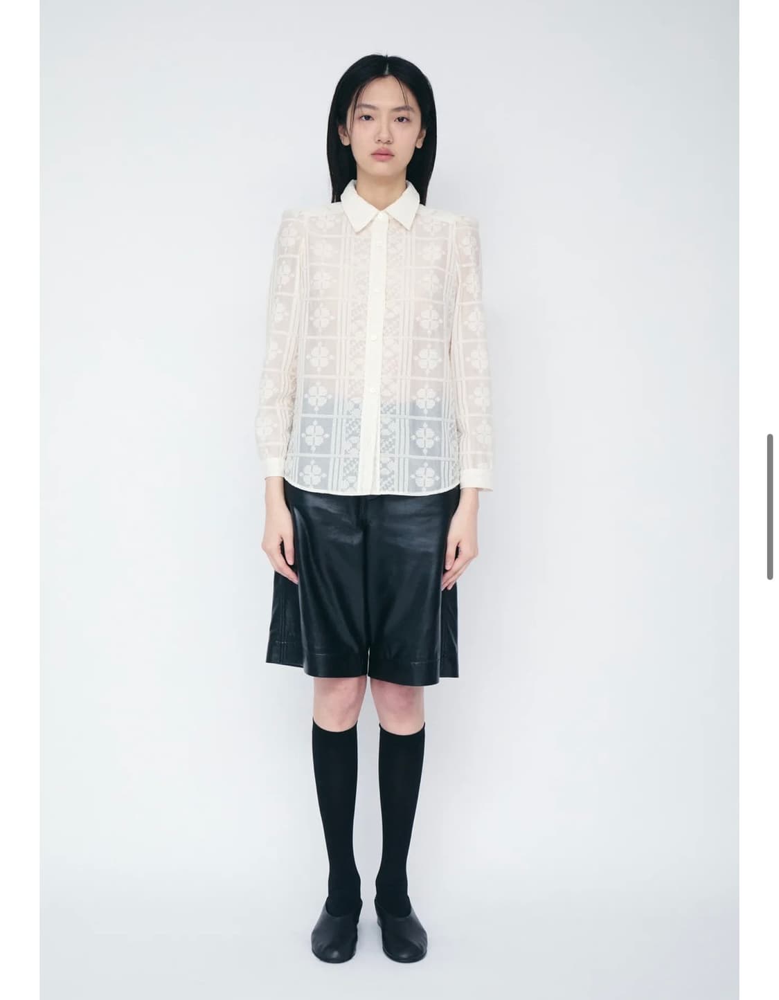 COSMOSS PUFF LACE SHIRT  상품이미지2