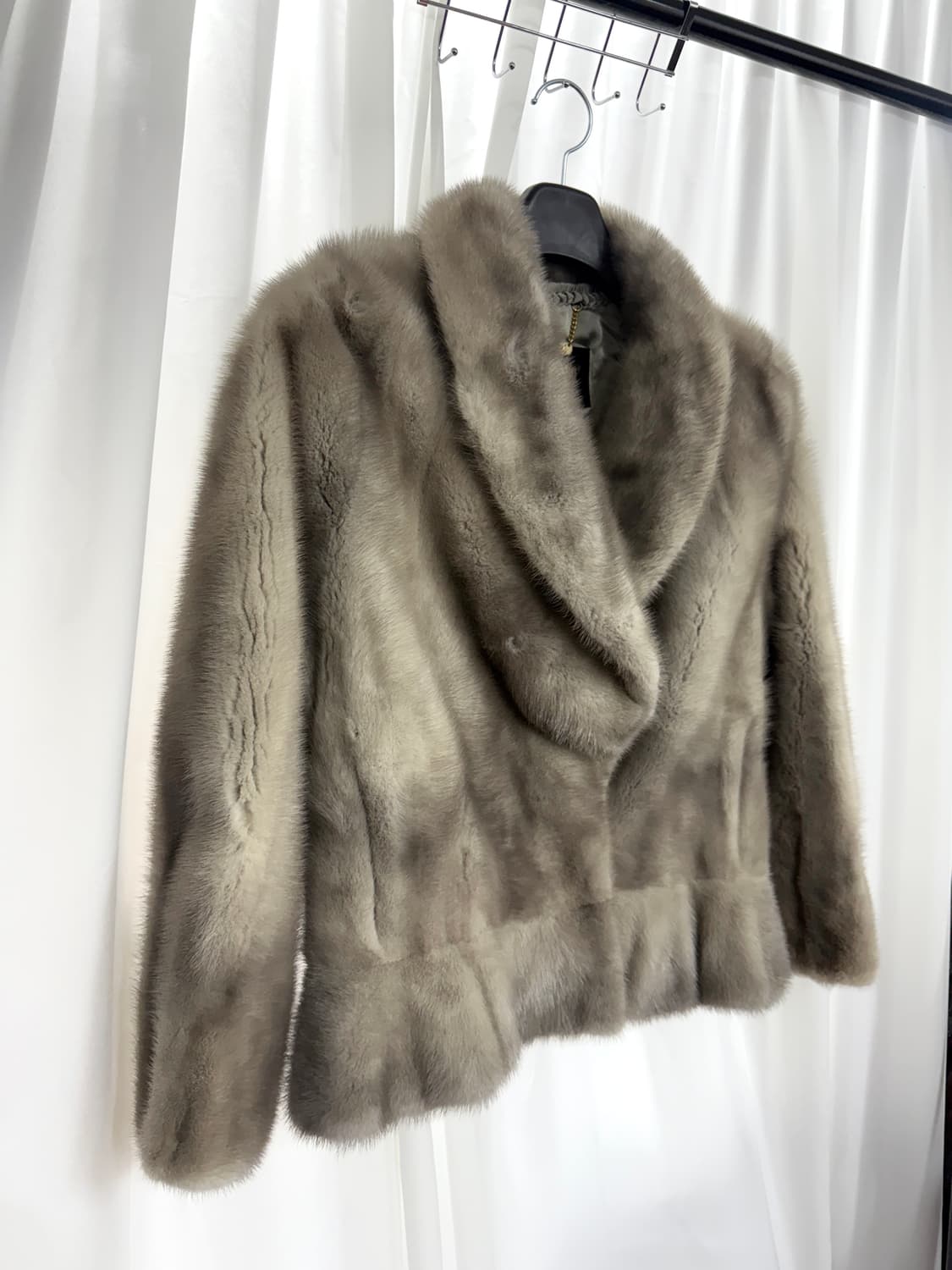 Gray mink coat 실버그레이 리얼밍크코트  상품이미지1