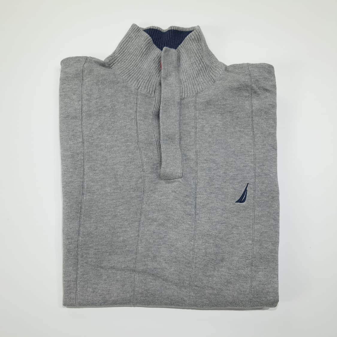 CL137 노티카 코튼 쿼터집업 그레이 니트 스웨터 상품이미지8