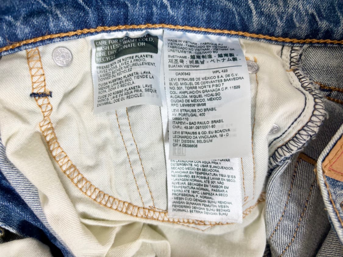 리바이스 502 데님 청바지 28 스트레치 상품이미지8