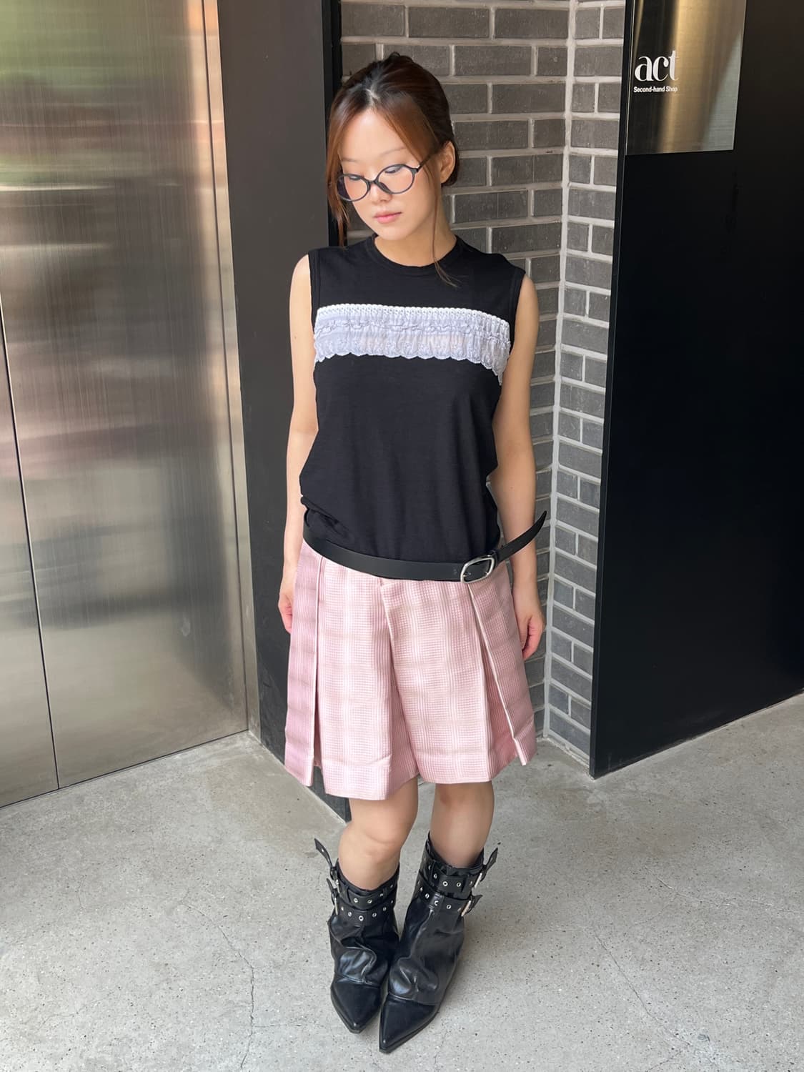 Comme Des Garcons 꼼데가르송 레이스 탑 블랙 상품이미지2