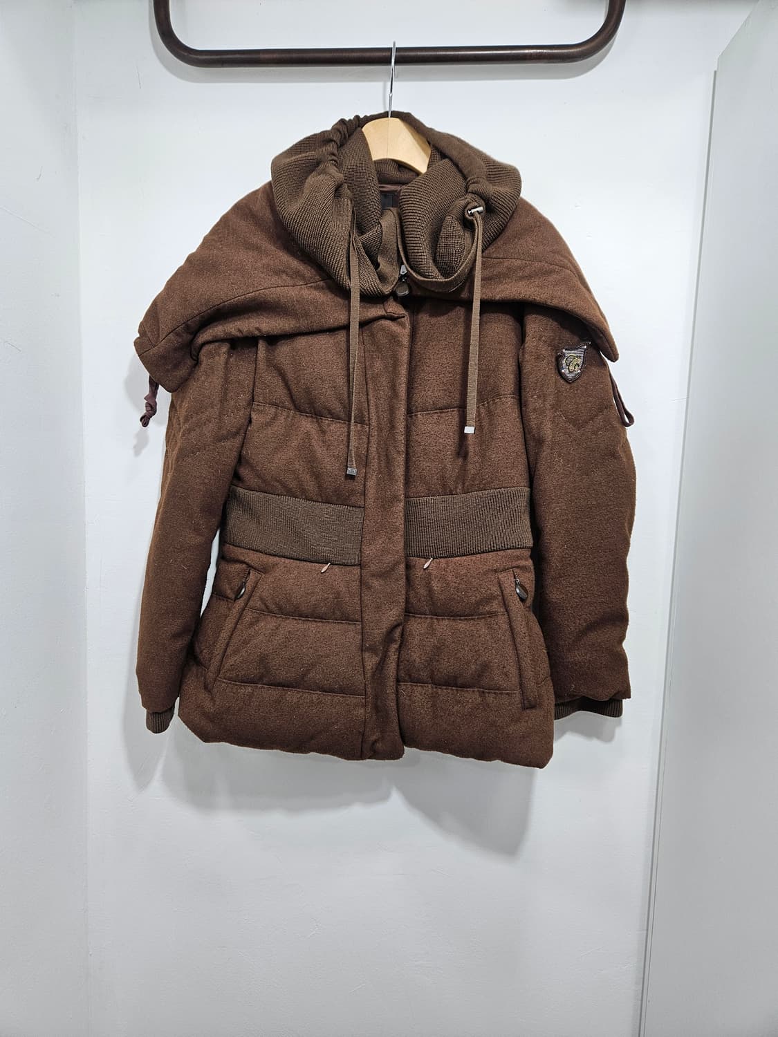 타임(TIME) 다운패딩 코트 브라운 상품이미지2