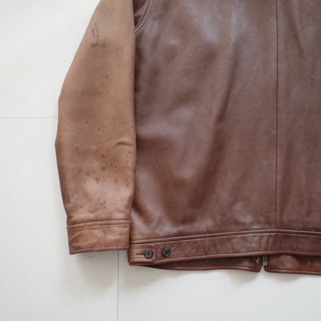 90s 폴로 레더 블루종 바라쿠타 베이포트 가죽 자켓 상품이미지6