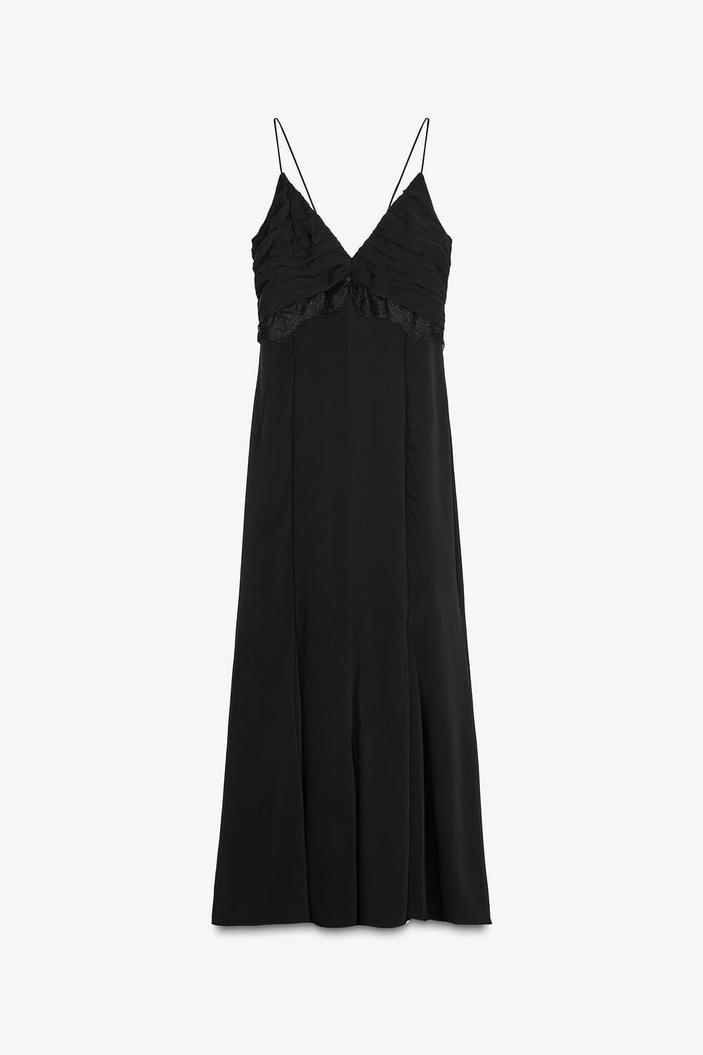 ZARA 자라 레이스 쉬폰 롱 원피스 상품이미지5