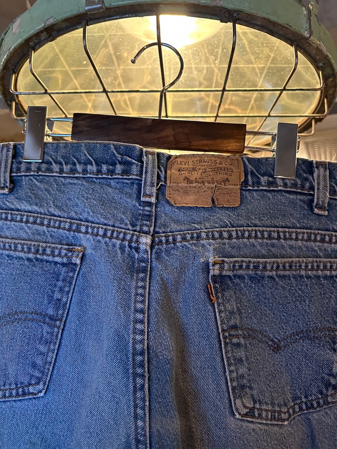 90s USA 빈티지 리바이스 517 오렌지탭 부츠컷 데님 팬츠 상품이미지5