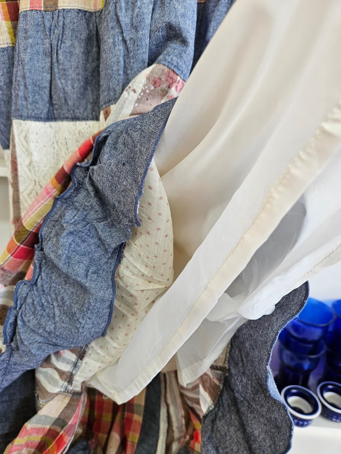 패치워크 원피스 빈티지 스타일 상품이미지7