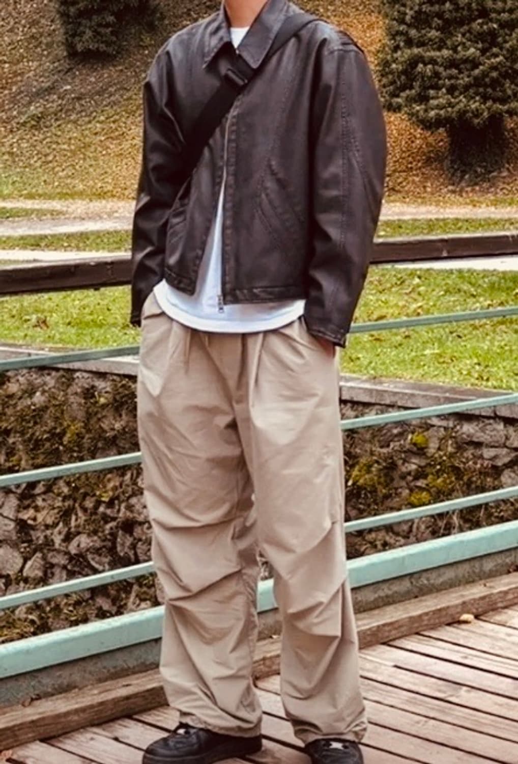 일꼬르소 워시드 페이크레더 점퍼 다크브라운 / L 상품이미지9