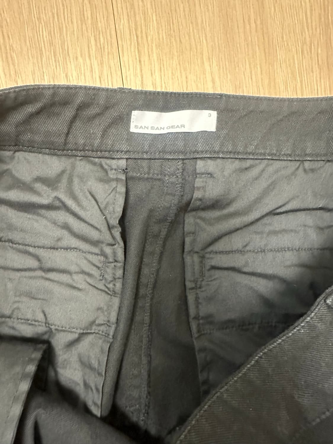 산산기어 카프리 팬츠 26SS 블랙 3사이즈 상품이미지3