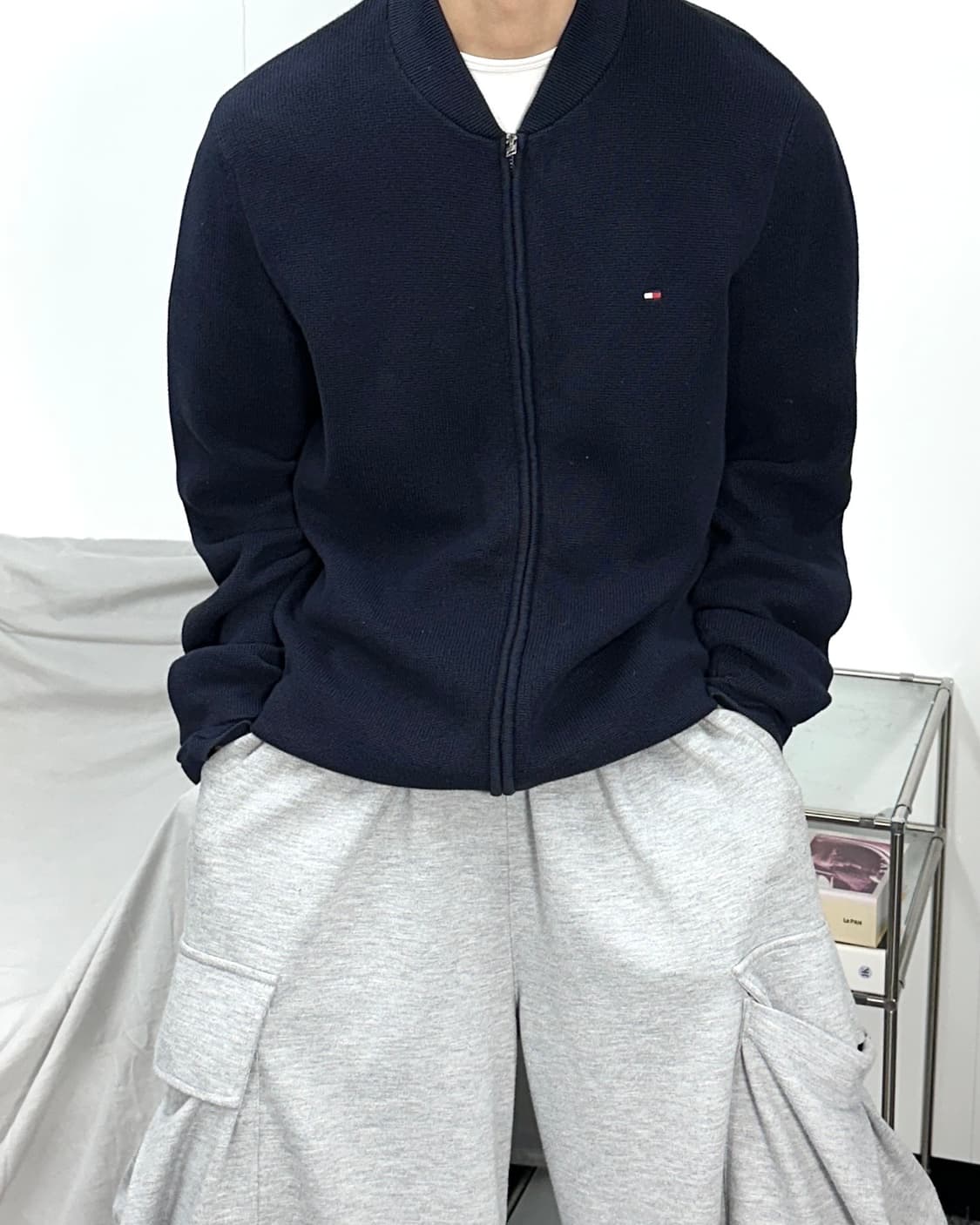 타미 힐피거 니트 집업 L 상품이미지1