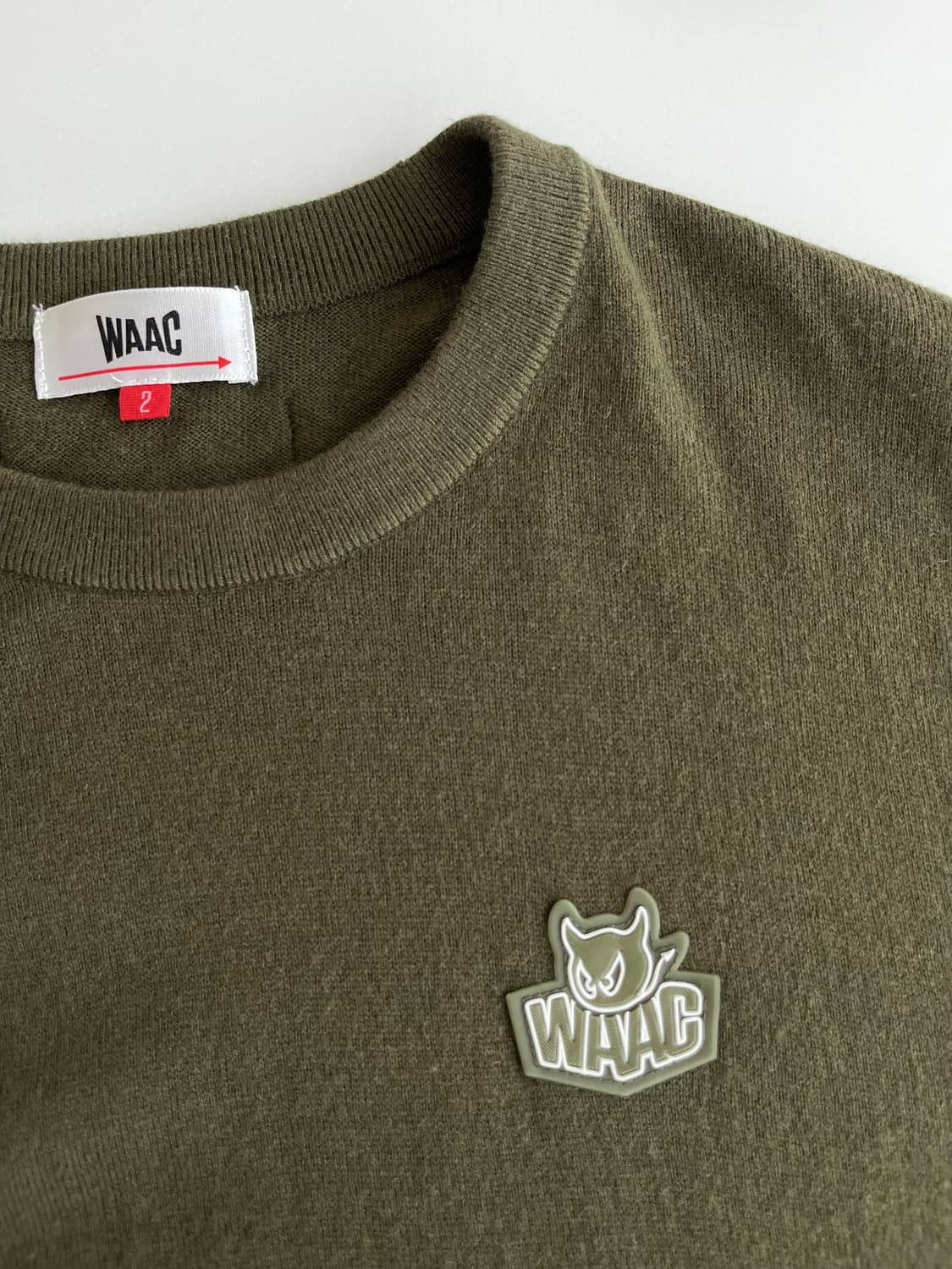 2) 왁 WAAC 니트 카키 상품이미지5