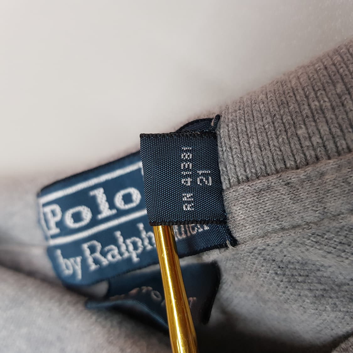 폴로 랄프로렌 커스텀핏 코튼 카라 긴팔 티셔츠 XL사이즈 상품이미지4