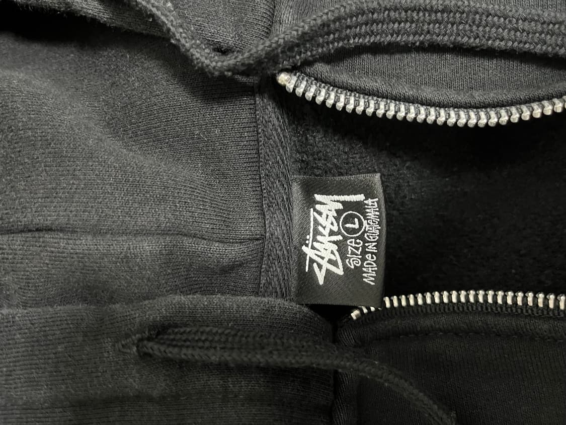 Stüssy 후드 집업 (Black) 상품이미지3