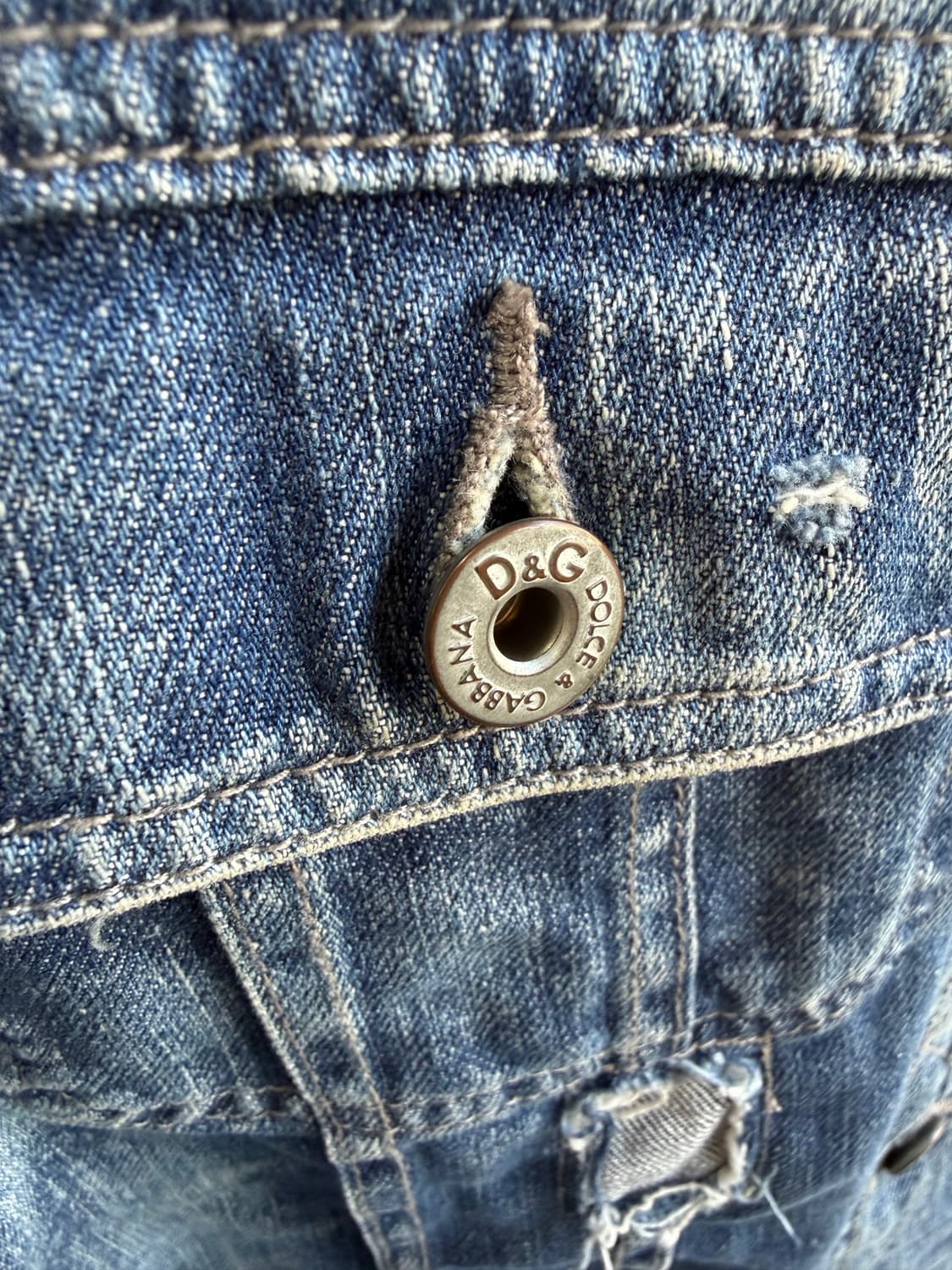 S/ 돌체앤가바나 04AW 디스누빔 데미지 데님 자켓 상품이미지6