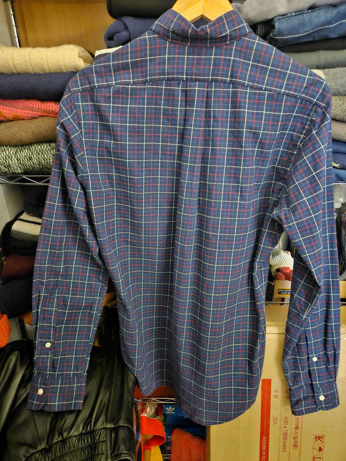 랄프로렌 클래식핏 남방 체크 S 상품이미지2