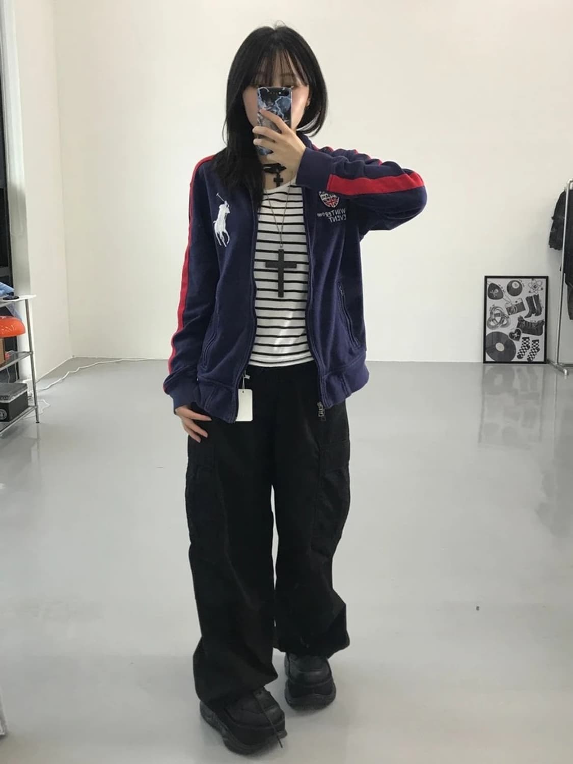 폴로 랄프로렌 빅포니 네이비 집업 상품이미지2