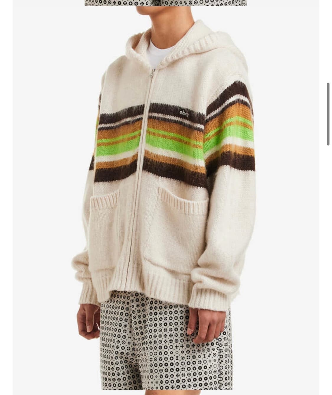 오베이 마이어스 니트후드집업 상품이미지2