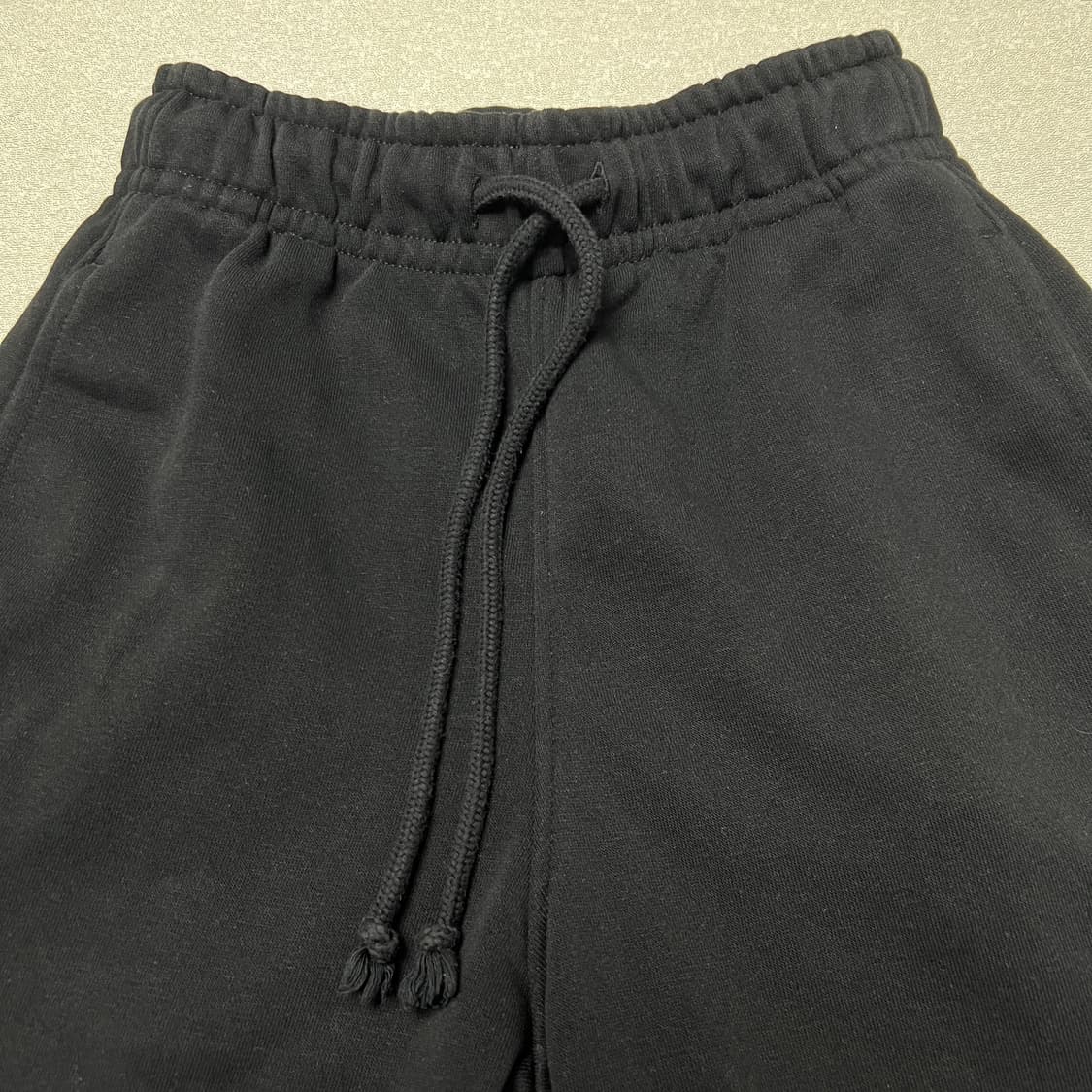 GU 지유 검정 스웨트 팬츠 배럴 레그 팬츠 조거 상품이미지6