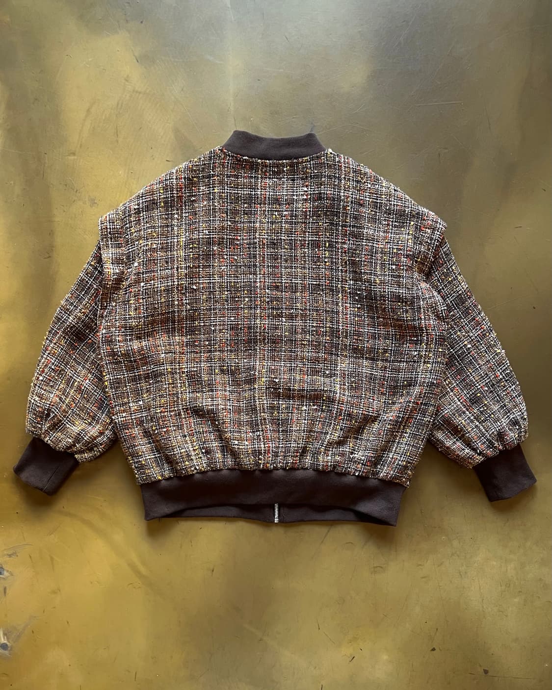 ELENCARE DUE Japan Tweed Bomber Jacket 상품이미지7