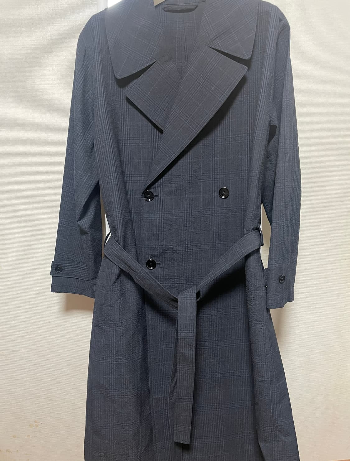 르메르 오버 사이즈 더블 브레스티드 코트 - 블랙:앤트러사이트 상품이미지2