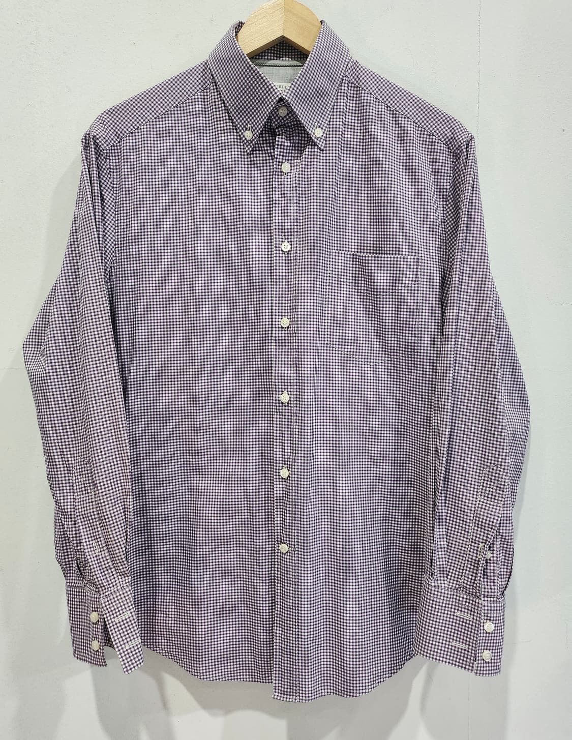 브루넬로 쿠치넬리  체크 셔츠 M 정품 상품이미지1