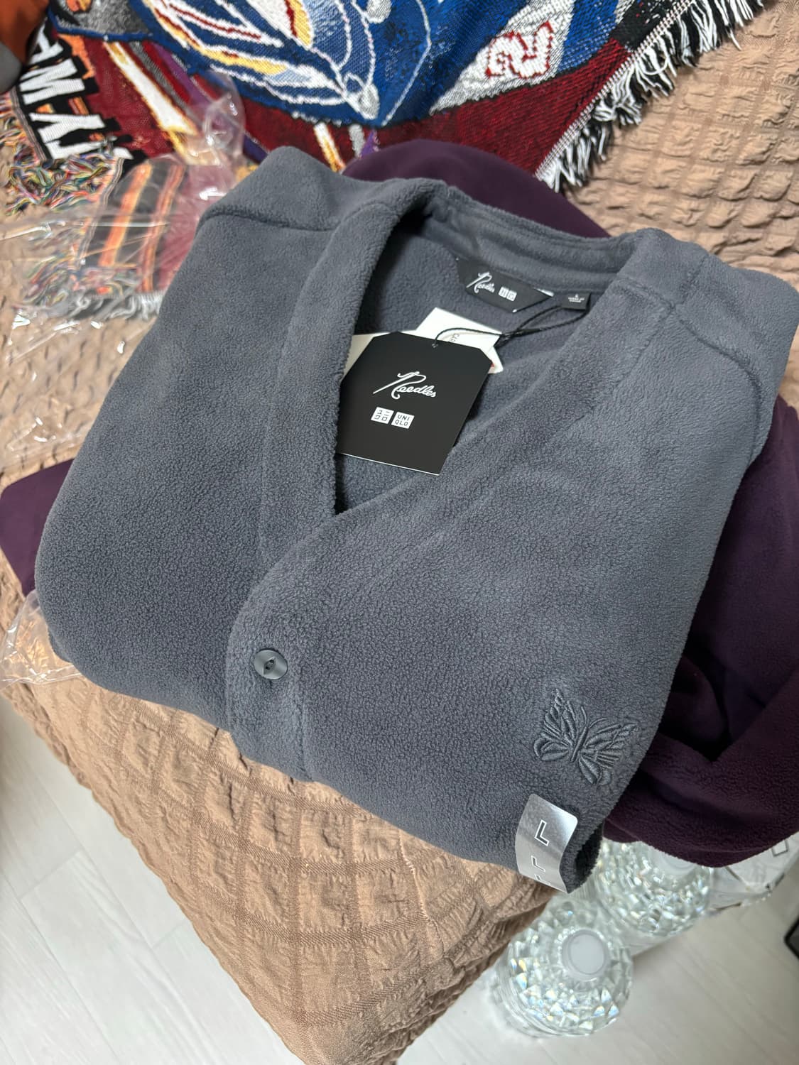 유니클로 니들스 그레이,퍼플 상품이미지1