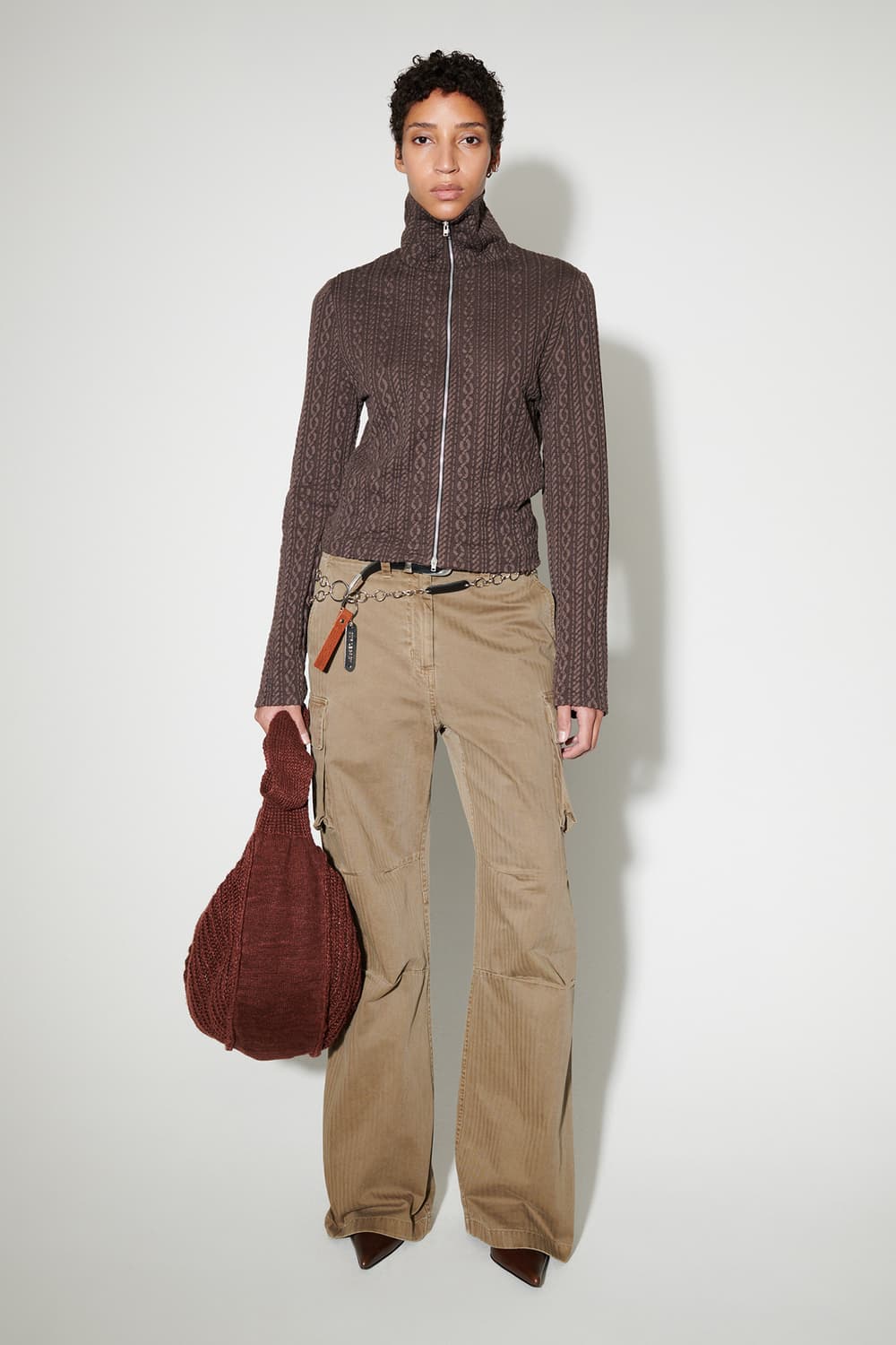 아워레가시 슈렁큰 자카드 집업 (36) 상품이미지1