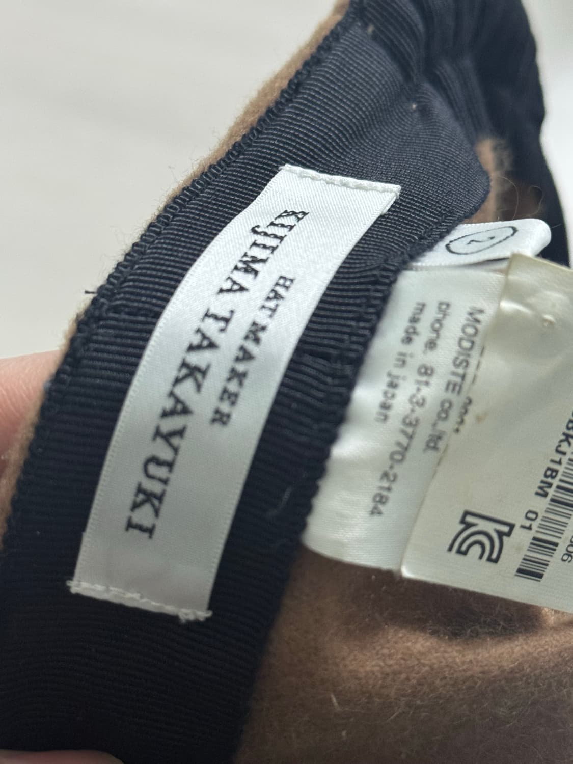 kijima takayuki 키지마타카유키 캐시미어100 캡 모자 상품이미지2