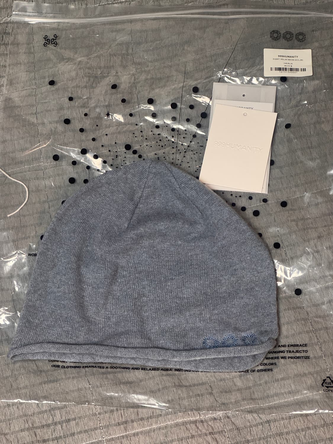 999휴머니티 롤링 비니 인디블루 상품이미지1