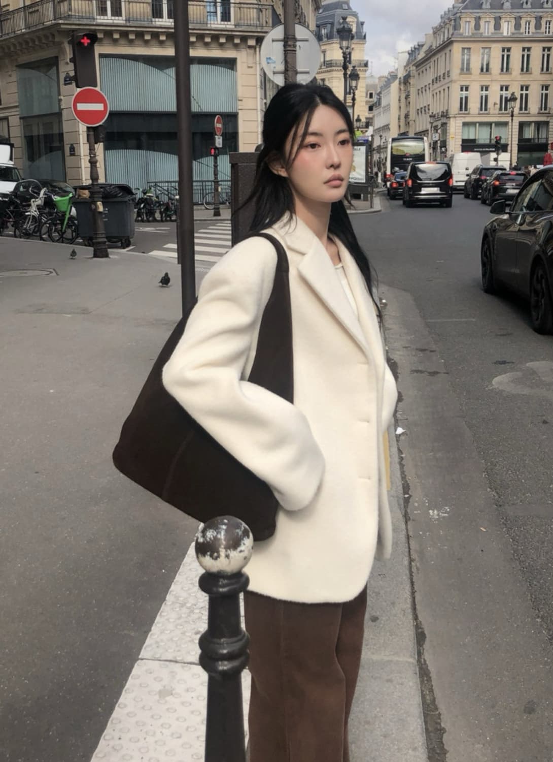 르버터 윈터 헤어 자켓 아이보리 상품이미지2