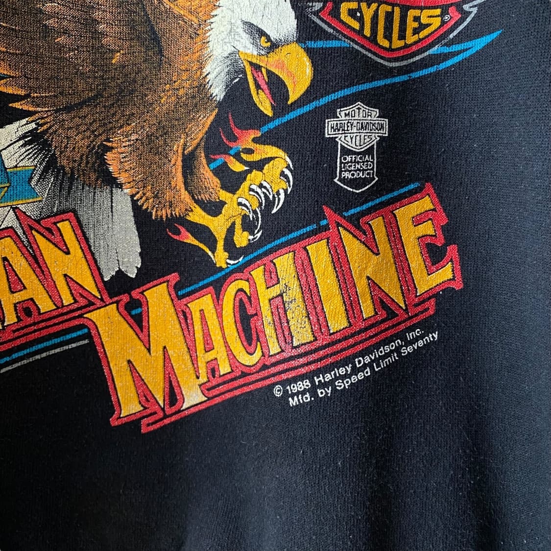 (L)80s 할리데이비슨 스웨트셔츠 맨투맨 상품이미지6