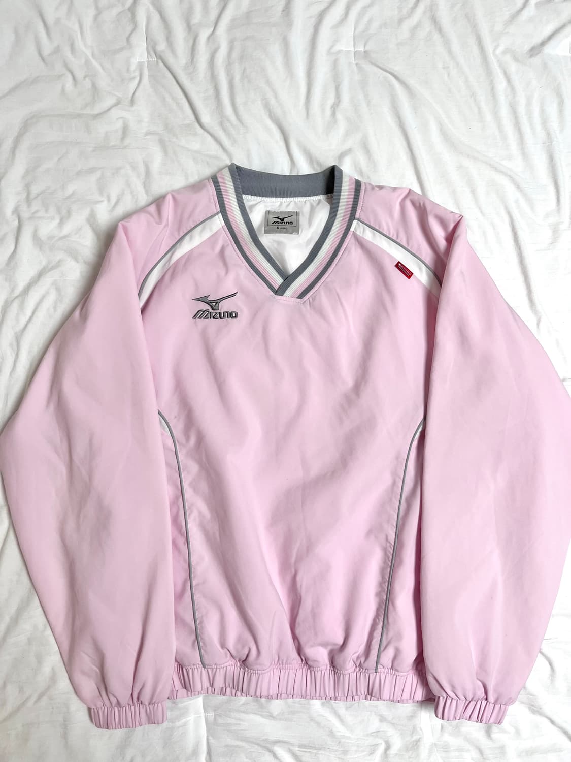 미즈노 빈티지 핑크 딸기우유 회핑 웜업 상품이미지2