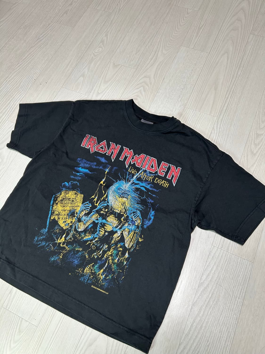 [M] H&M 아이언메이든 밴드티 상품이미지1