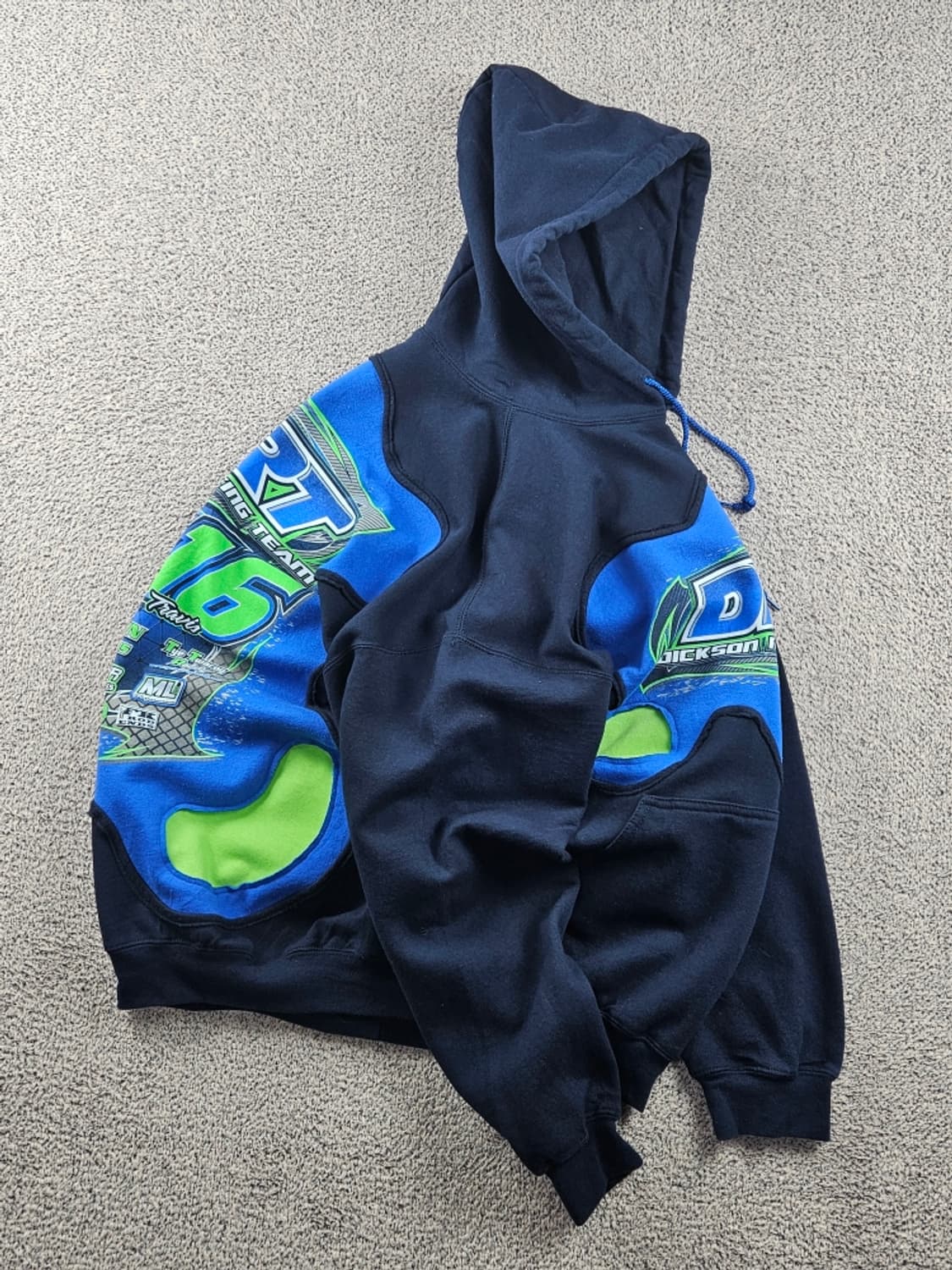 길단 X 나이키 아플리케 커스텀 후드 티셔츠 ( XL ) / 10693 상품이미지5