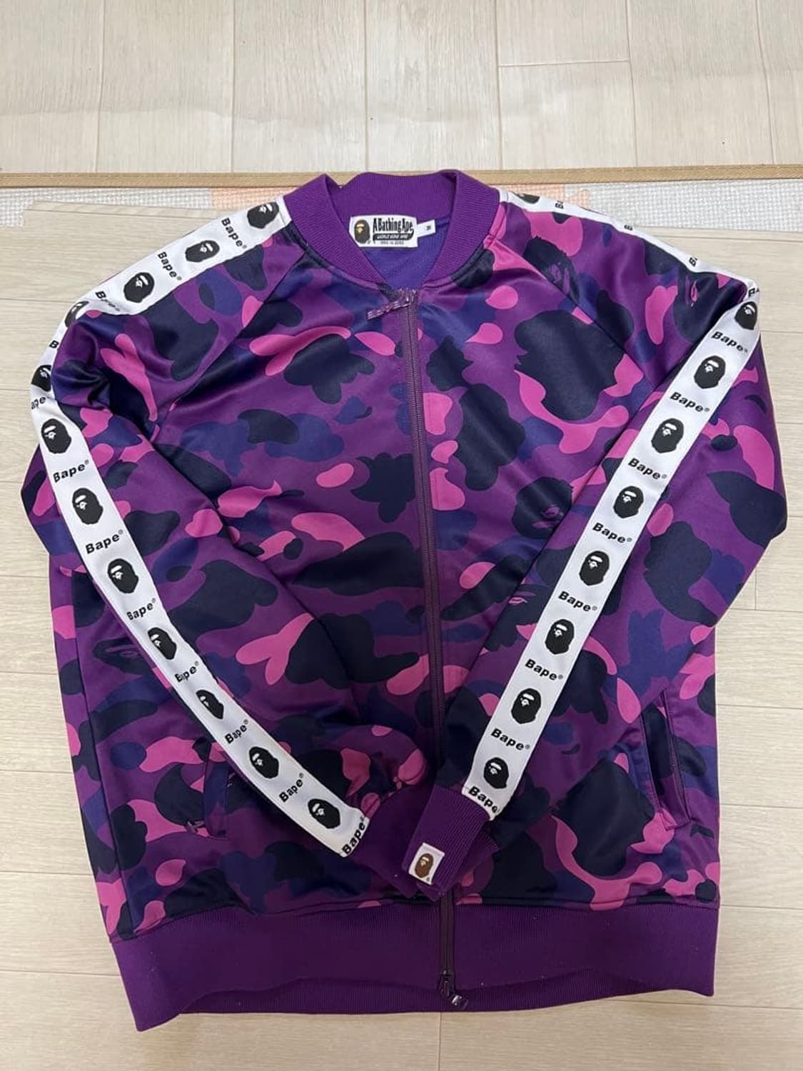 베이프 컬러 카모 테이프 트랙탑 져지 퍼플 상품이미지1