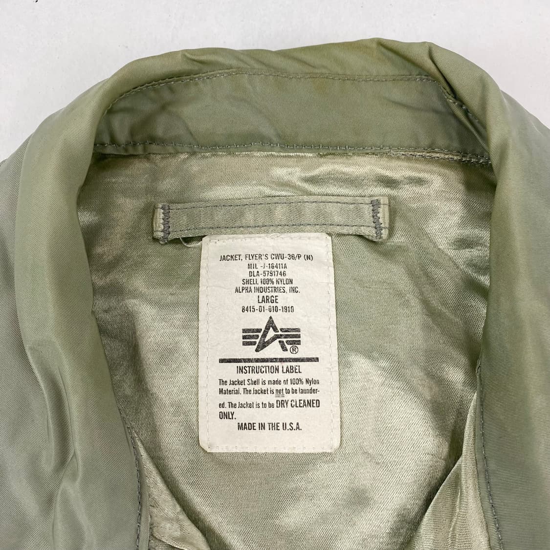 90s 알파인더스트리 CWU-36/P 플라이트 자켓 (103) 상품이미지7
