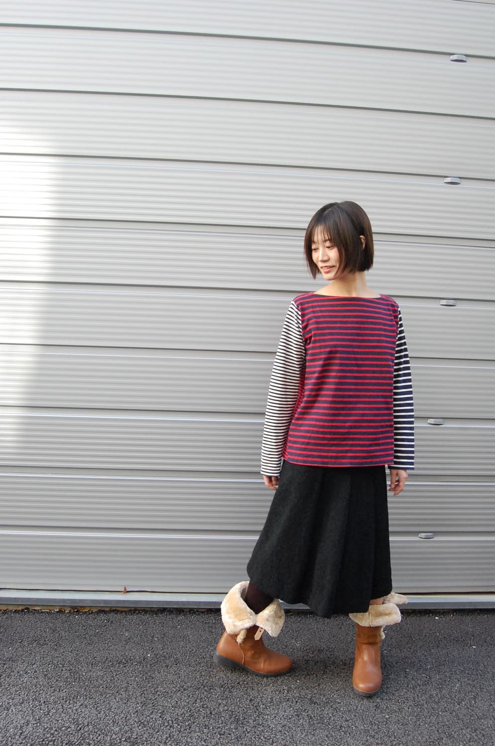 Wool pleats Skirt 상품이미지3